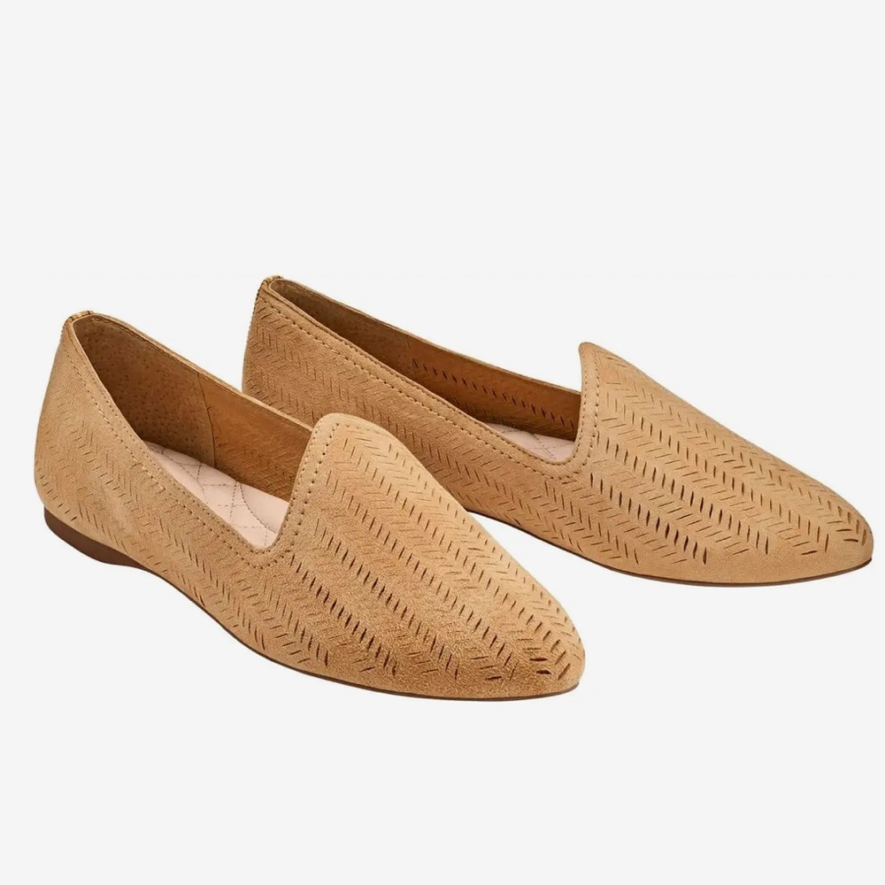 Birdies The Heron Wheat Suede Laser Cut Size 10 NIB NWT